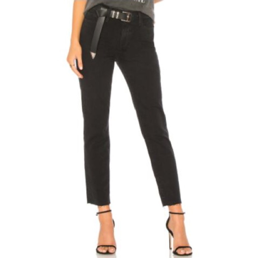 PAIGE Straight Leg Black Denim
